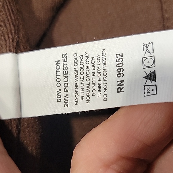 Exotikon Size 2XL Brown Hoodie Sweatshirt, Kangaroo Pockets, Like New Condition - Picture 10 of 10